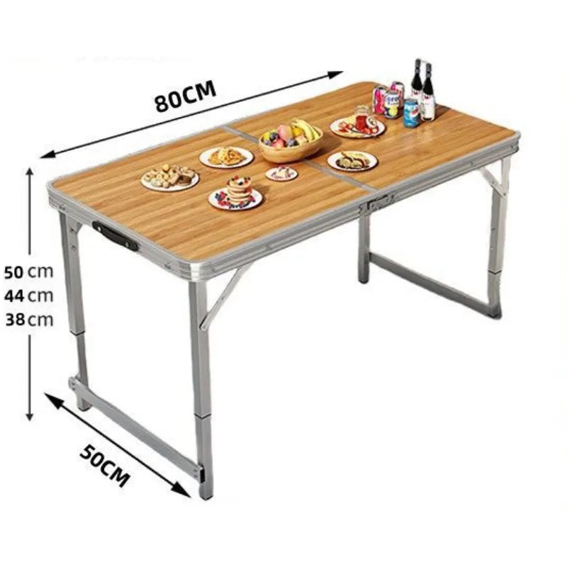 Folding Multi-functional Outdoor Tables Portable Adjustable High Outing Picnic Writing Camping Table Creative Outdoor Furniture