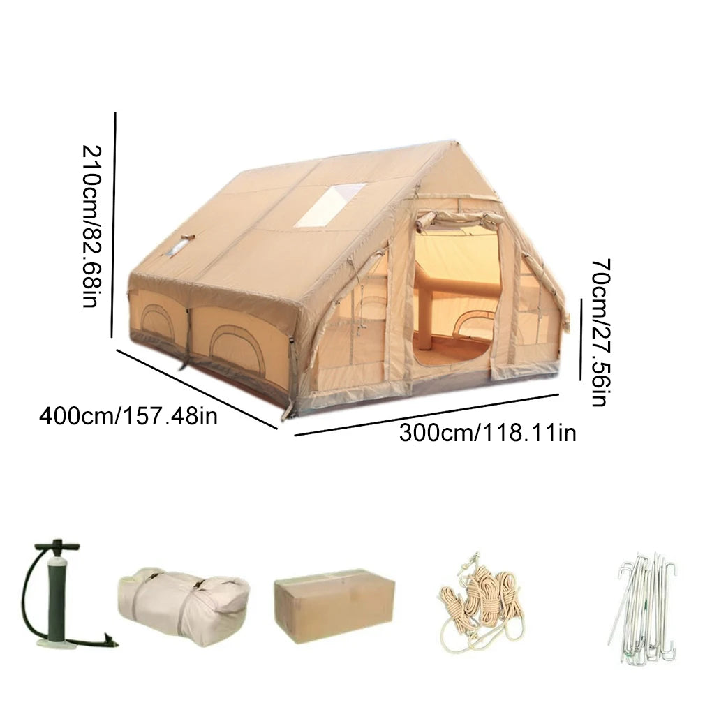 Large Camping Air Tent  Quick Setup Camping Tent 3/4P Overnight Rainproof Thickeneded Picnic Family Camping travel Outdoor Tent