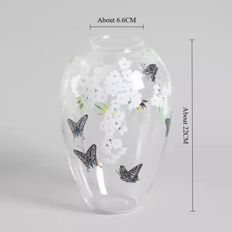 Glass Vases Flowers Centerpiece Tables Mariage Vases Plants Luxury Aesthetic Flowers Bottles Dining Table Ornaments Home Decor