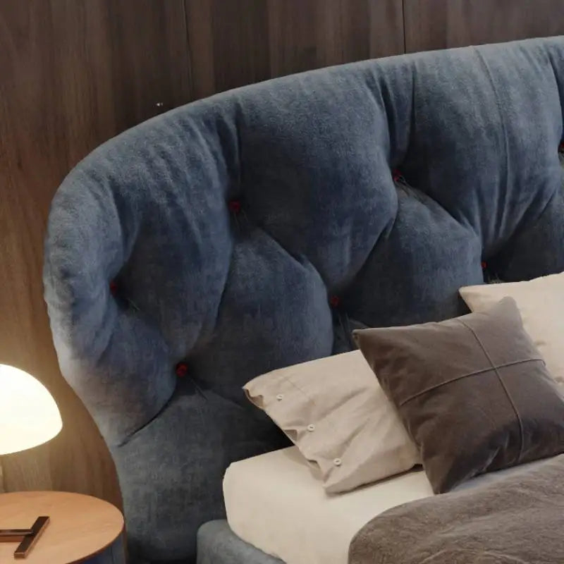 Pretty Wooden Double Bed Frame Cheap Elegant Luxury Twin Queen Bases Bed Full Size Side Table Cama Box Casal Home Furniture