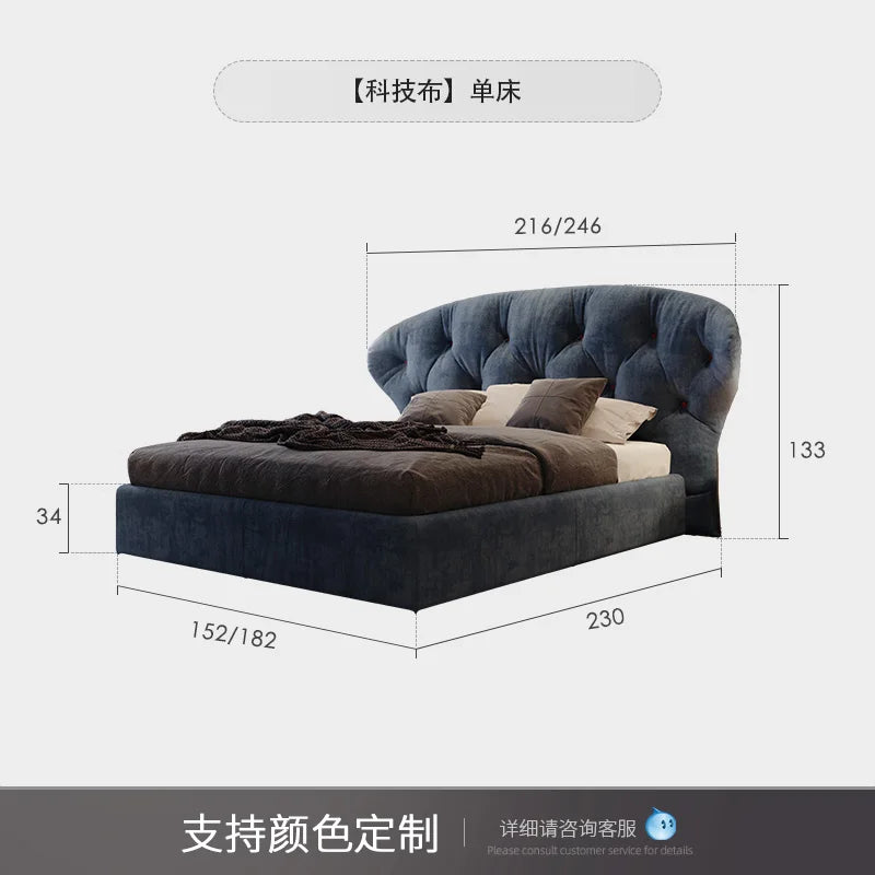 Pretty Wooden Double Bed Frame Cheap Elegant Luxury Twin Queen Bases Bed Full Size Side Table Cama Box Casal Home Furniture