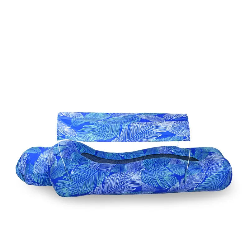 High Quality Lazy Fast Inflatable Sofa Outdoor Portable Beach Air Sofa Sun-proof Camping Pool Sofa Bed