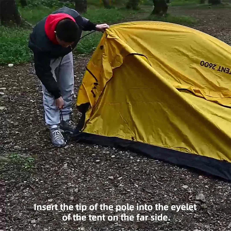 WELLHIKE Outdoor Portable Tent Single and Double Field Park Camping Equipment Rain and Sun Thickened Three Sseason Tent