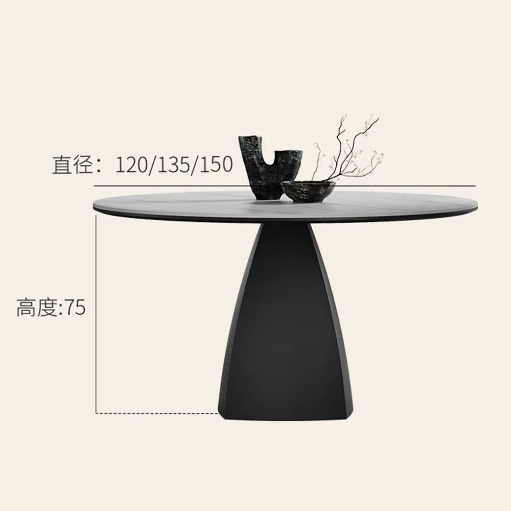 8 People Turntable Dining Table Leg Metal Nordic Living Dining Table Luxury Round Conjuntos De Sala De Jantar Home Decoration