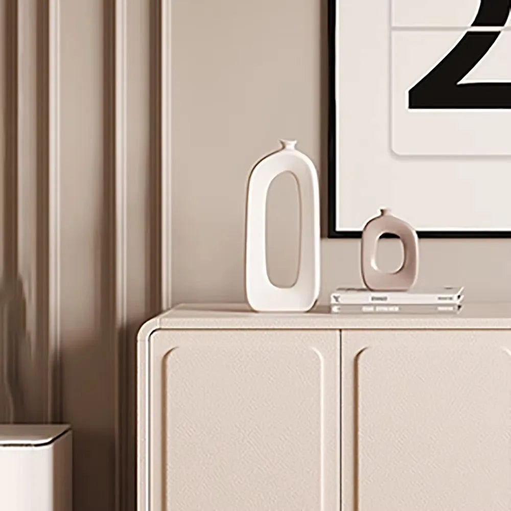 Trendy Floor Standing Living Room Decoration Cabinets Simple Modern Accent Cabinet Storage House Container Vitrina Furniture