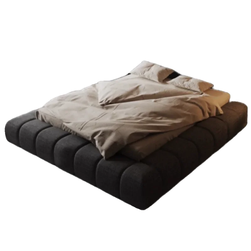 Frame High End Bed Aesthetics Tatami Minimalist Wedding Confortable Bed Master Bedroom Fashionable Design Muebles Furniture