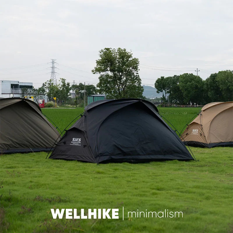 WELLHIKE Outdoor Portable Tent Single and Double Field Park Camping Equipment Rain and Sun Thickened Three Sseason Tent