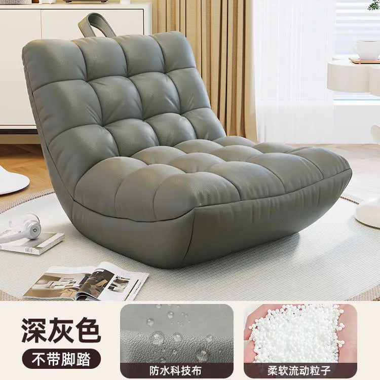 Internet celebrity lazy sofa bean bag caterpillar tatami recliner bedroom living room balcony casual single curved seat