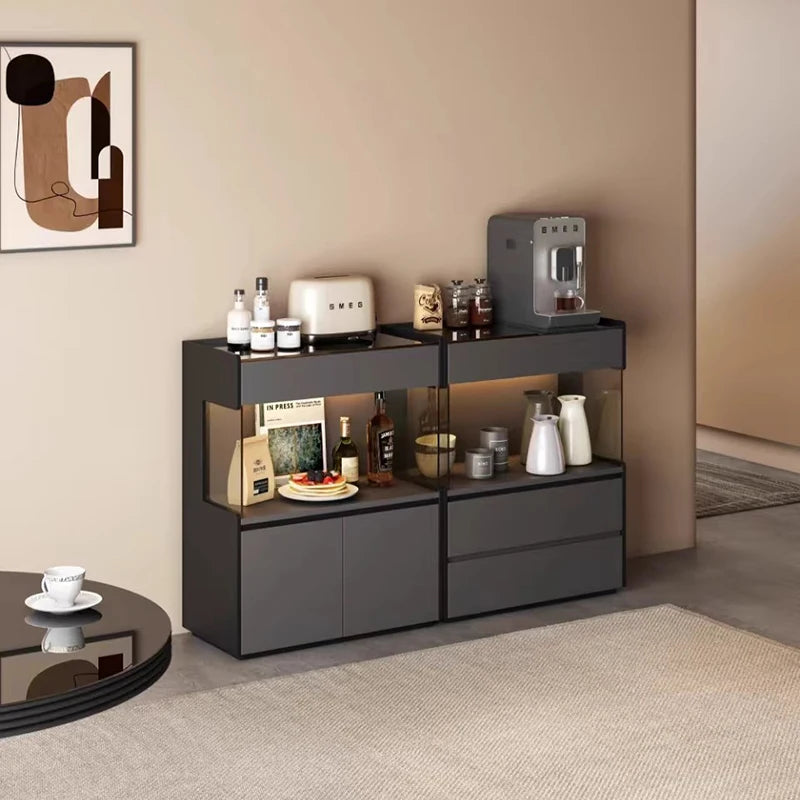 Mobile Storage Living Room Cabinets Display Organizer Wood Cabinets Luxury Drawers Jewelry Curio Perfume Gabinete Home Furniture