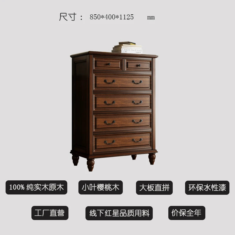 Nordic Simple Living Room Cabinets Drawers Black Solid Wood Living Room Cabinets Storage Vintage Wohnzimmer Schrank Furniture