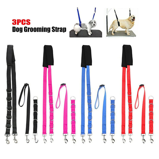 Harness Leads For Pet Grooming Table Adjustable Fixed Dog Cat Safety Rope Pet Grooming Loops Nylon Restraint Noose Pet Supplies