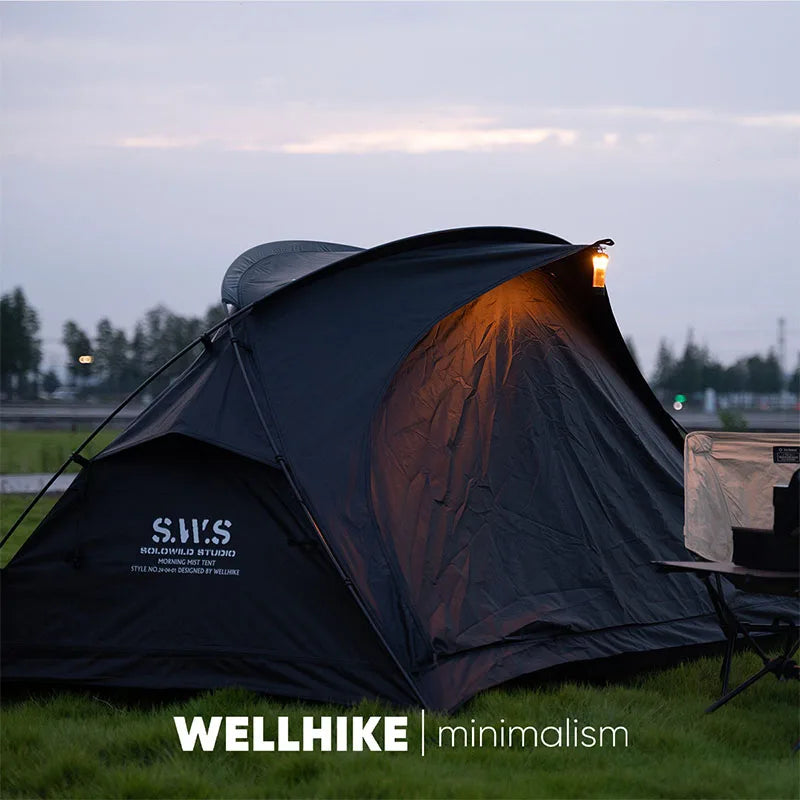 WELLHIKE Outdoor Portable Tent Single and Double Field Park Camping Equipment Rain and Sun Thickened Three Sseason Tent