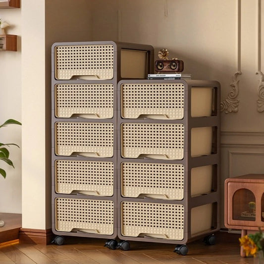 Removable Living Room Cabinet Space Saving Storage Cabinet Multi Layer Drawer Modern Bedroom Cabinets Snack Luxury Furniture