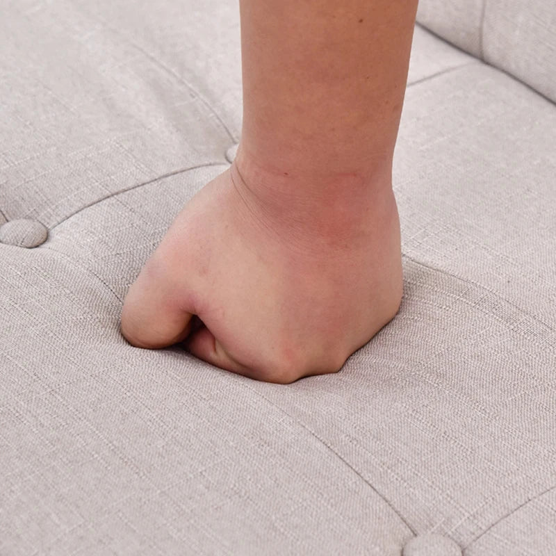 Modern Minimalist Sofa Small Apartment Original Solid Wood Style Home Living Room Nordic Small Double Apartment Fabric Sofa