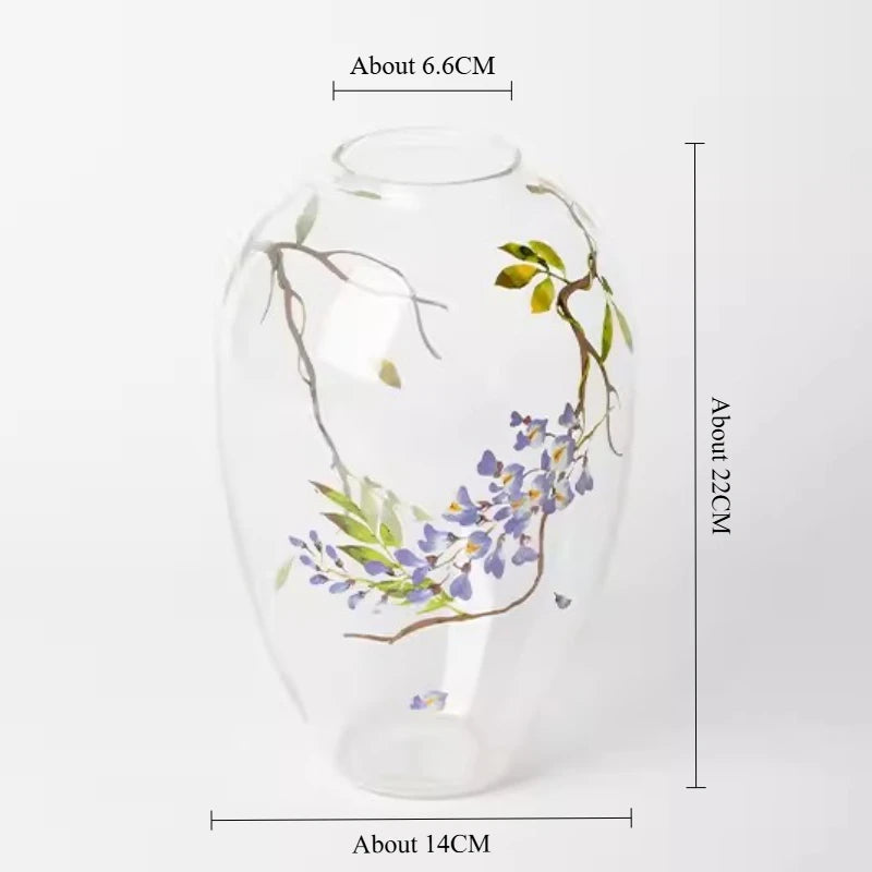 Glass Vases Flowers Centerpiece Tables Mariage Vases Plants Luxury Aesthetic Flowers Bottles Dining Table Ornaments Home Decor