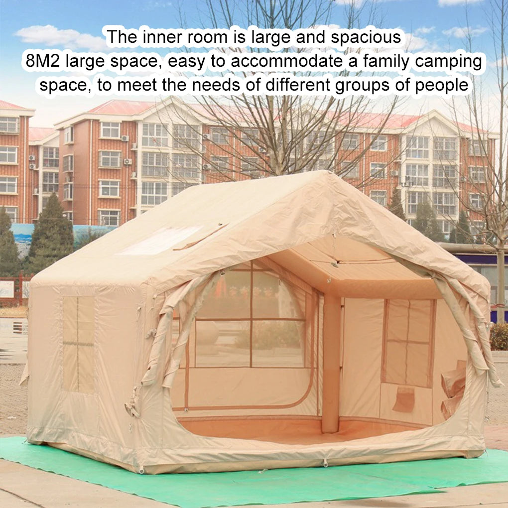 Large Camping Air Tent  Quick Setup Camping Tent 3/4P Overnight Rainproof Thickeneded Picnic Family Camping travel Outdoor Tent