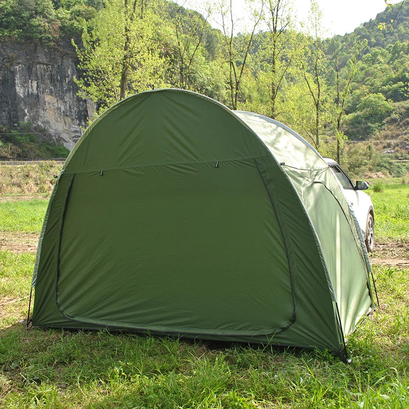 Car Rear Tent with Floor, SUV Back Tent Stand, Freely Hatchback Tent, Generous Vertical Height, Reliable in All Elements