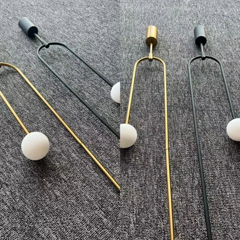 Nordic Bedroom Bedside LED Pendant Lamp Bar Simple Living Room Background Glass Ball Chandeliers Lighting