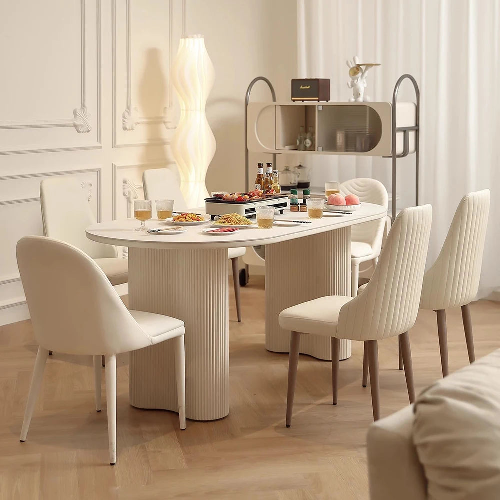 Modern Luxury Dining Tables Hallway Center Study Extending Coffee Dining Tables Service Ornament Mesa Comedor Furnitures